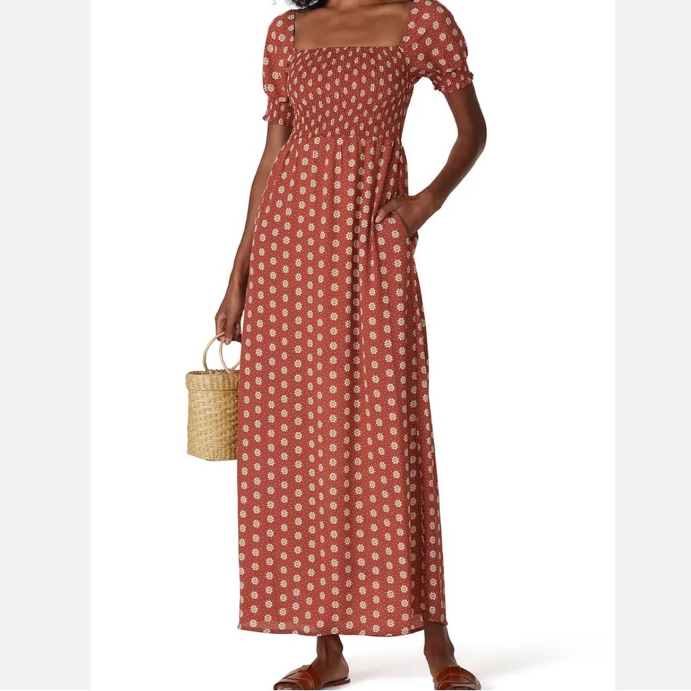 LOUNA  Maxi dress smocked size Small GUC